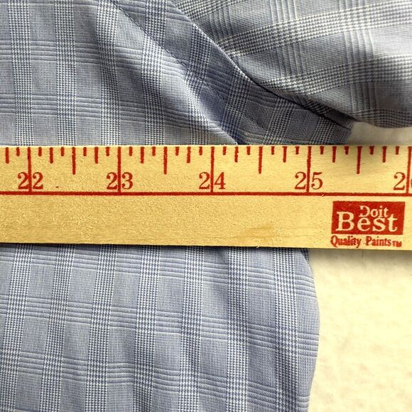 Lauren Ralph Lauren Mens 17/XL Button Up Shirt Light Blue Classic Stretch - Picture 6 of 9